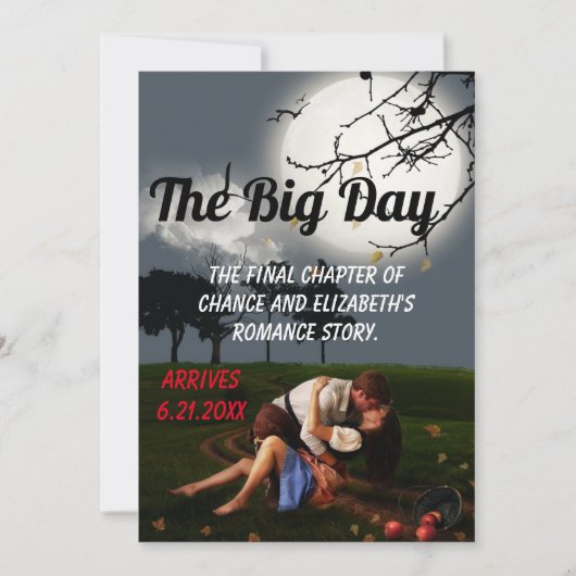 Romance Novel Style Einladung (Vorderseite)