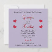 Romance Paris ~ Vintager Hochzeit Einladung (Rückseite)