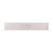 Romance Pink die Hochzeit der Einladung Bauchband Einladungsbanderole (Flach)