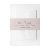 Romance Pink die Hochzeit der Einladung Bauchband Einladungsbanderole (Vorderseite Beispiel)