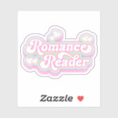 Romance Reader Pastel Retro Kostenvoranschlag Aufkleber (Blatt)