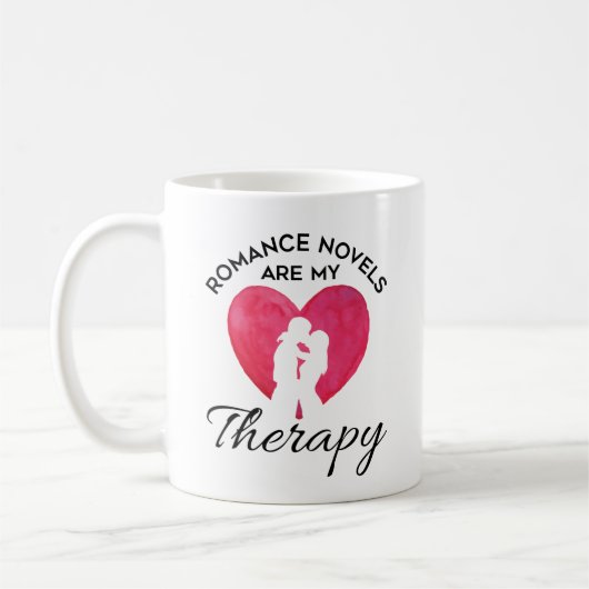 Romance-Romane sind mein Therapiewörterbuch Kaffeetasse (Links)