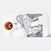 ROMANCE/ROMANTISCHE LIEBER SCHWARZ-WEISSES ROTES M Case-Mate iPhone HÜLLE (Rückseite (Horizontal))