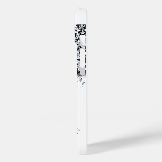 ROMANCE/ROMANTISCHE LIEBER SCHWARZ-WEISSES ROTES M Case-Mate iPhone HÜLLE (Rückseite / Links)