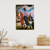 Romance, Thomas Hart Benton, Poster (Küche)