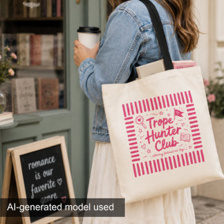 Romance-Trope-Jäger-Geschenk für Buchliebhaber Tra Tragetasche