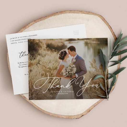 Romance Vielen Dank Postcard Ankündigungspostkarte