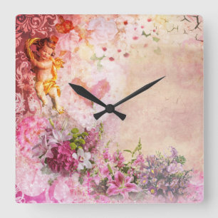Romance Wall Clock Quadratische Wanduhr