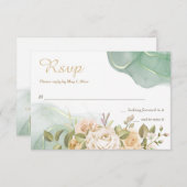 Romance Wedding RSVP Cards (Vorne/Hinten)