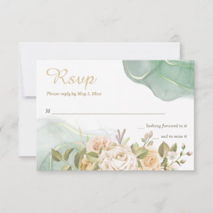 Romance Wedding RSVP Cards Karte
