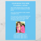 Romance Writer Book Cover | Author Foto Back Blue Flyer (Hinten)