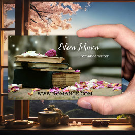Romance Writer oder Author Business Card Visitenkarte