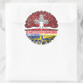 Romanen Rätoromanisch Graubündisch Graubünden Baum Runder Aufkleber (Tasche)