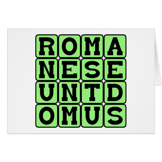 Romanes Eunt Domus, Latin Graffiti (Vorderseite (Horizontal))
