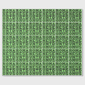 Romanes Eunt Domus, Latin Graffiti Geschenkpapier (Flach)