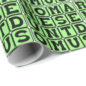 Romanes Eunt Domus, Latin Graffiti Geschenkpapier (Rolleneckpunkt)