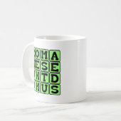 Romanes Eunt Domus, Latin Graffiti Kaffeetasse (Vorderseite Links)