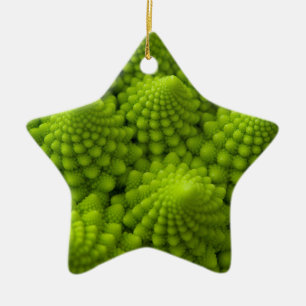 Romanesco Brokkoli-Fraktal-Gemüse Keramik Ornament