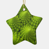 Romanesco Brokkoli-Fraktal-Gemüse Keramik Ornament (Links)