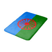Romani Flag Badematte (Schrägansicht)