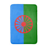 Romani Flag Badematte (Vorderseite Vertikal)