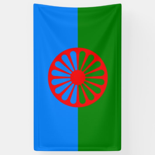 Romani Flag Banner (Vertikal)