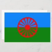 Romani Flag Briefpapier (Vorne/Hinten)