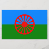 Romani Flag Briefpapier (Vorderseite)