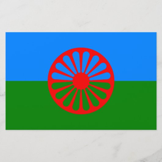 Romani Flag Briefpapier (Vorderseite)