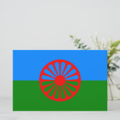 Romani Flag Briefpapier (Stehend Vorderseite)