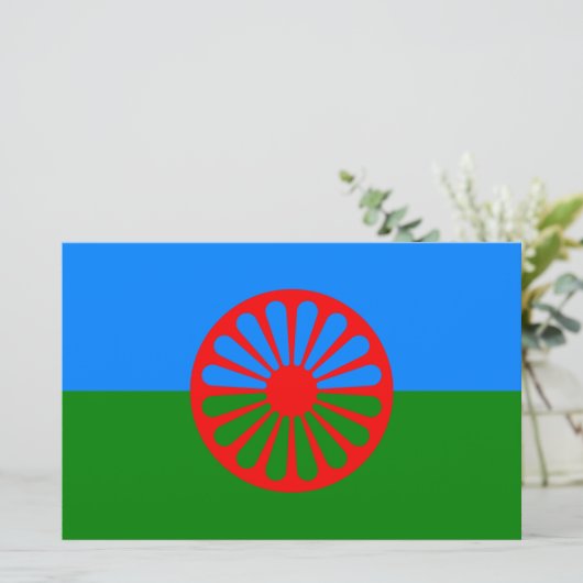 Romani Flag Briefpapier (Stehend Vorderseite)