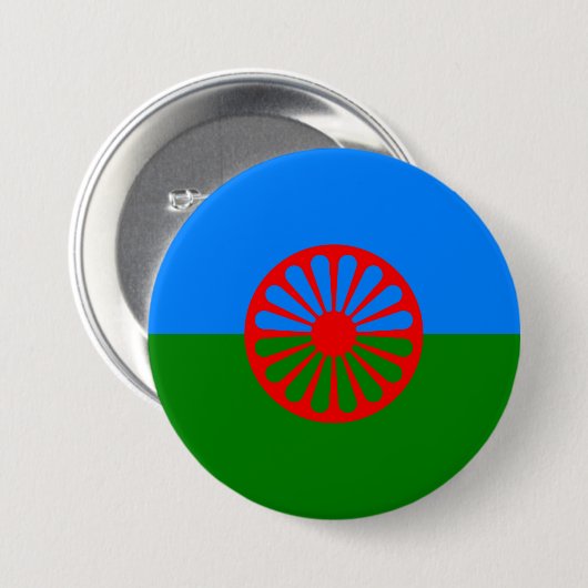 Romani Flag Button (Vorne & Hinten)