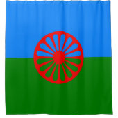 Romani Flag Duschvorhang (Vorderseite)