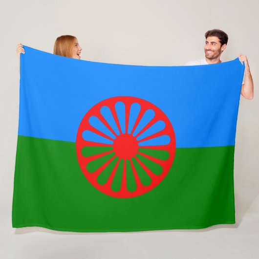 Romani Flag Fleecedecke (Beispiel)