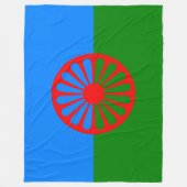 Romani Flag Fleecedecke (Vorderseite)