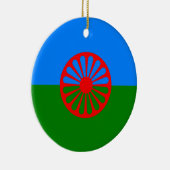 Romani Flag Keramik Ornament (Rechts)
