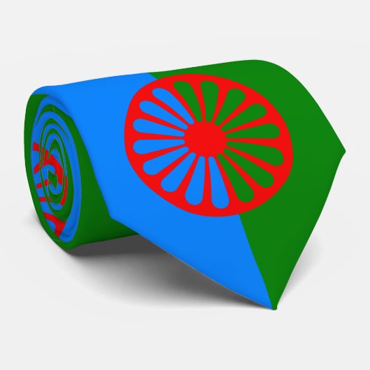 Romani Flag Krawatte (Gerollt)