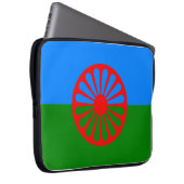Romani Flag Laptopschutzhülle (Vorne Rechts)