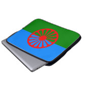 Romani Flag Laptopschutzhülle (Vorne Knopf)