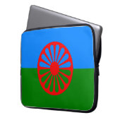 Romani Flag Laptopschutzhülle (Vorderseite Links)