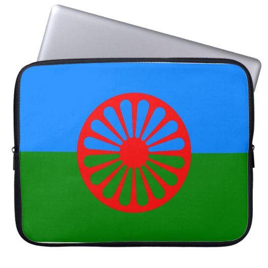 Romani Flag Laptopschutzhülle (Vorderseite)