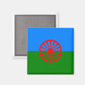 Romani Flag Magnet (Vorderseite/Rückseite)