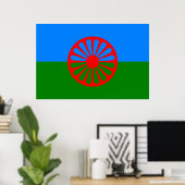 Romani Flag Poster (Heimbüro)
