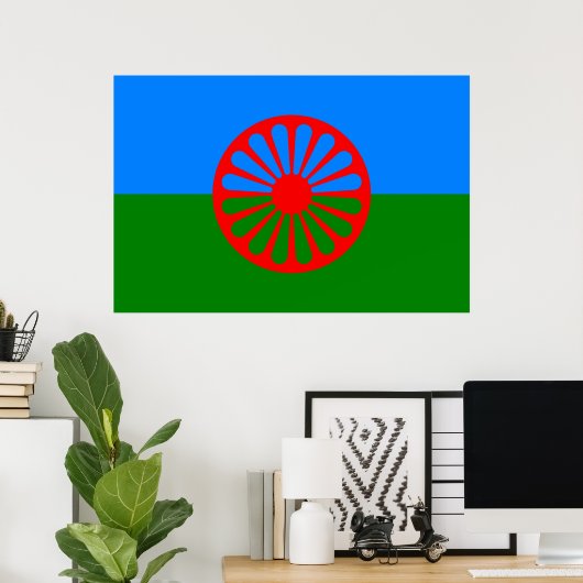 Romani Flag Poster (Heimbüro)