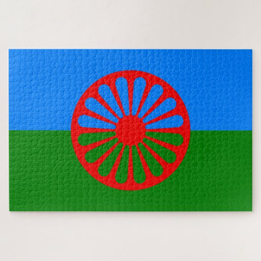 Romani Flag Puzzle (Horizontal)