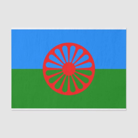 Romani Flag Seidenpapier (Vorderseite)