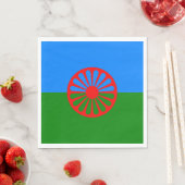 Romani Flag Serviette (Beispiel)