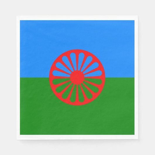 Romani Flag Serviette (Vorderseite)