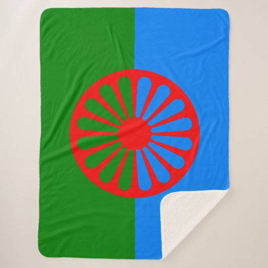 Romani Flag Sherpadecke (Vorderseite)