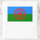 Romani Flag Stickers (Tasche)